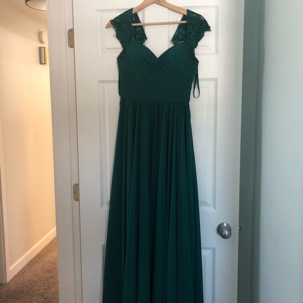Mori Lee Emerald Green Evening/Bridesmaid Dress